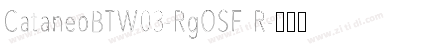 CataneoBTW03-RgOSF R字体转换